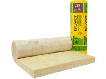 Rouleau de laine de verre ISOCONFORT 32 - long. 3,6m x larg. 1,2m x ep. 100mm - R = 3,10