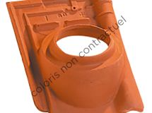 Tuile terre cuite Double HP20 Ardoisé - long. 33 cm x larg. 46 cm