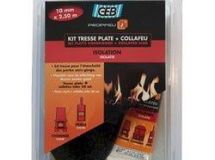 TRESSE FIBRE VERRE PLATE 10MMX2.5M KIT