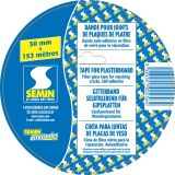 Bande à joint grillagée pour plaque de plâtre - long. 153m x larg. 50mm
