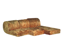 Panneau de laine de verre NATUROLL 035 - long. 5,1m x larg. 0,575m x ep. 145mm - R = 4,1