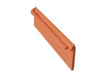 Rive droite universelle terre cuite rouge - long. 43,7 cm