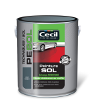 Peinture sol PESOL gris foncé - pot de 2,5L