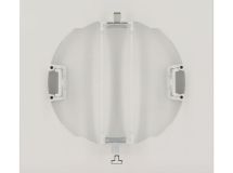 GRILLE DESIGN A FERMETURE POUR TUBE DIAMETRE 125 BLANC - FDT125B