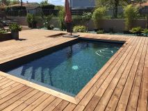 Lame terrasse XL US 195X34 T4 MARRON lisse St 5.40M