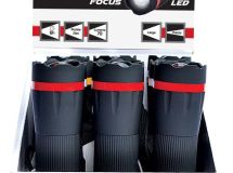 lampe torche LED 1W fonction focus + 3AAA alcaline incluses - Display