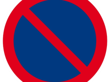 SIGNALISATION EXTERIEURE ET INTERIEURE DEFENSE DE STATIONNER D.300mm - Plaque en PS Choc.
