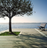 Lame terrasse Pin rouge US 145x27 T4 vert lisse StPBT 3.30M