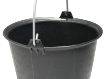 SEAU PRO RENFORCE A ERGOTS NOIR 13 LITRES Anse 6,3mm