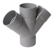 CULOTTE DOUBLE FEMELLE/FEMELLE 45° DIAMETRE 100 - RT144