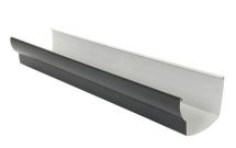 Gouttière en PVC anthracite rectangulaire développé T25 - long. 4m