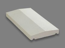 éléments pour piliers et murets DESSUS 2PENTES 25 L50 BLANC CASSÉ