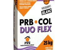 Mortier Colle Fibré Amélioré Déformable - PRB.COL DUOFLEX BLANC (TAP) 25