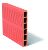 Brique en terre cuite - long. 38,5cm x haut. 5cm x ep. 20 cm PP