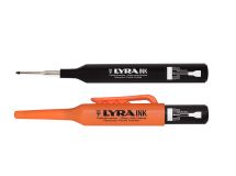 MARQUEUR A POINTE PROFILEE LYRA INK NOIR - encre permanente- trait 1mm - en étui de 10