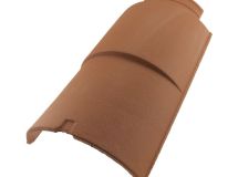 Faîtière ventilation + clip universelle terre cuite Pays d'Oc - long. 45,8 cm x larg. 25,5 cm