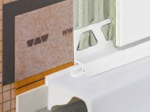 Profilé raccordement sanitaire Schlüter®-DILEX-AS PVC blanc brillant H 22 mm L 2,5 m