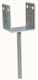 PIED DE POTEAU TYPE U LARG90 PROF70