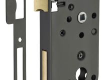 Serrure à larder à cylindre axe 50 mm Thirard - Bouts ronds - Sans cylindre