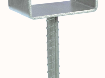 PIED DE POTEAU TYPE U LARG90 PROF70