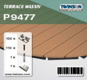 Clips + vis pour lame terrasse Majestic