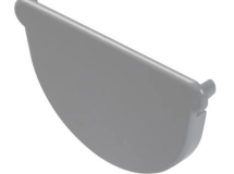 FOND SYMETRIQUE NAISSANCE ET GOUTTIERE POUR LG16 GRIS - FCN16