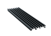 Grille de ventilation alu anodisé Noir
