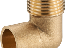 coude fer/cuivre mâle Ø14 M.15x21 lien 1 pièce