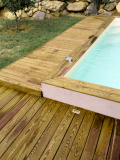 Lame terrasse Pin rouge 90x22 T4 vert lisse 2.35M