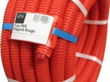 Tube PER rouge prégainé - Ø16 - 25 M VRAC ETIQUETE