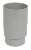 MANCHON FEMELLE/FEMELLE DIAMETRE 80 GRIS - JRGT