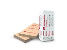 Panneau isolant en laine de roche Rockmur kraft - long. 1,35m x larg. 0,6m x ép. 45mm - R = 1,25