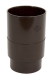 MANCHON FEMELLE/FEMELLE DIAMETRE 80 MARRON - JRGTM