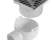 SIPHON VERT 40/50 GRILLE INOX 10X10 AVEC ADSIHJ - SIHJ10IH
