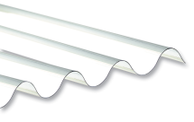 Plaque ondulée grande onde polycarbonate GO 92 - 5 ondes 1/2 - 1,75 m x 0,92 m - Epaisseur : 1,0 mm - Cristal