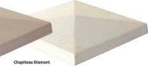 CHAPEAU PTE DIAMANT 38 BLANC CASSE