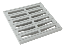 GRILLE DE SOL SANS CADRE 250 X 250 GRIS CLAIR - GR25