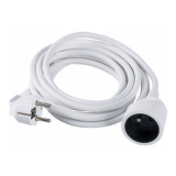 PROLONGATEUR BLANC 10M-H05 VV-F 3G 1,5 mm²