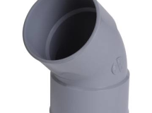 COUDE SIMPLE FEMELLE/FEMELLE 45° DIAMETRE 80 - CR44