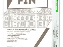 Enduit de parement à la chaux grain fin PARLUMIÈRE FIN G10 sac de 25kg