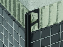 Angle rentrant 90° Schlüter®-RONDEC-PRO/I PVC blanc brillant H 10 mm