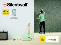 Panneau d’isolation acoustique - SILENTWALL® - 40 mm x 1200 mm x 600 mm - Bords droits 4 côtés