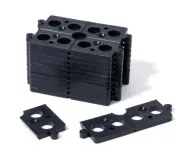 Lot de 40 cales plates sécables 3 mm, couleur noire