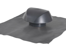CHAPEAU VENTILATION COLLERETTE ETANCHEITE D 125 ANTHRACITE - VVE12A