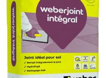Joint idéal pour sol et carreaux rectifiés WEBERJOINT INTÉGRAL E07 gris perle sac 25kg