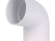 COUDE MALE/FEMELLE 67°30 DIAMETRE 80 BLANC - CR6GTB