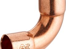 courbe cuivre à souder 90° grand rayon double femelle égal Ø18 lien 1 pièce