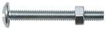 Boulon poêlier avec écrou 8x40 mm Acier Zingué Boite x 25 SWG