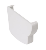 FOND GOUTTIERE GAUCHE POUR PROFILE GOUTTIERE OVATION 28 BLANC - FG28B
