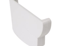 FOND GOUTTIERE GAUCHE POUR PROFILE GOUTTIERE OVATION 28 BLANC - FG28B